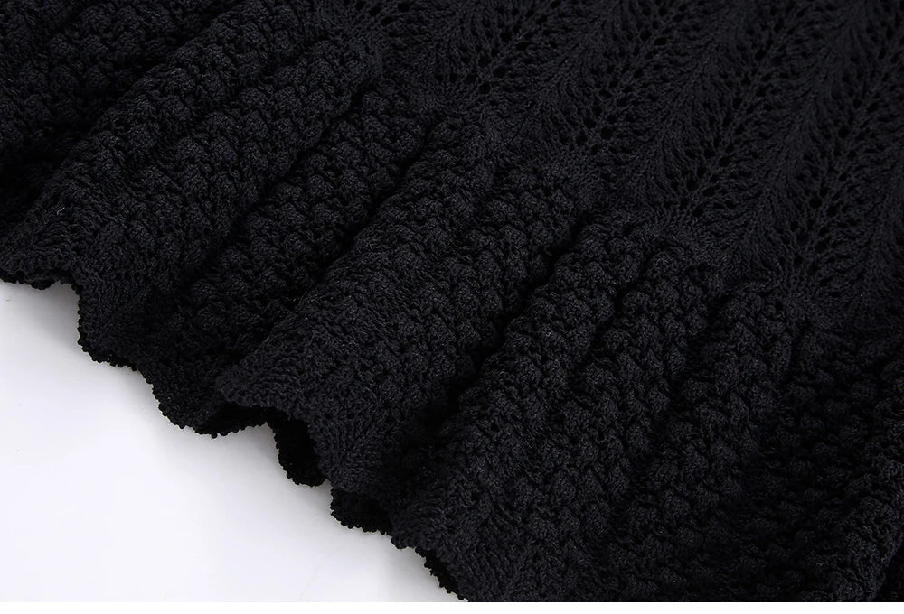 Knit Elegance Sleeveless Top & Skirt Set – Timeless Summer Charm