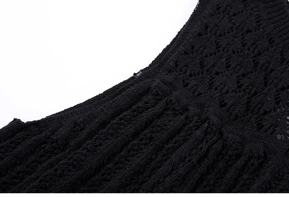 Knit Elegance Sleeveless Top & Skirt Set – Timeless Summer Charm