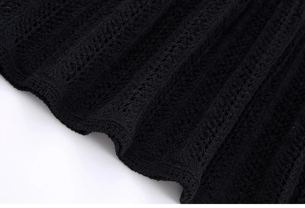 Knit Elegance Sleeveless Top & Skirt Set – Timeless Summer Charm