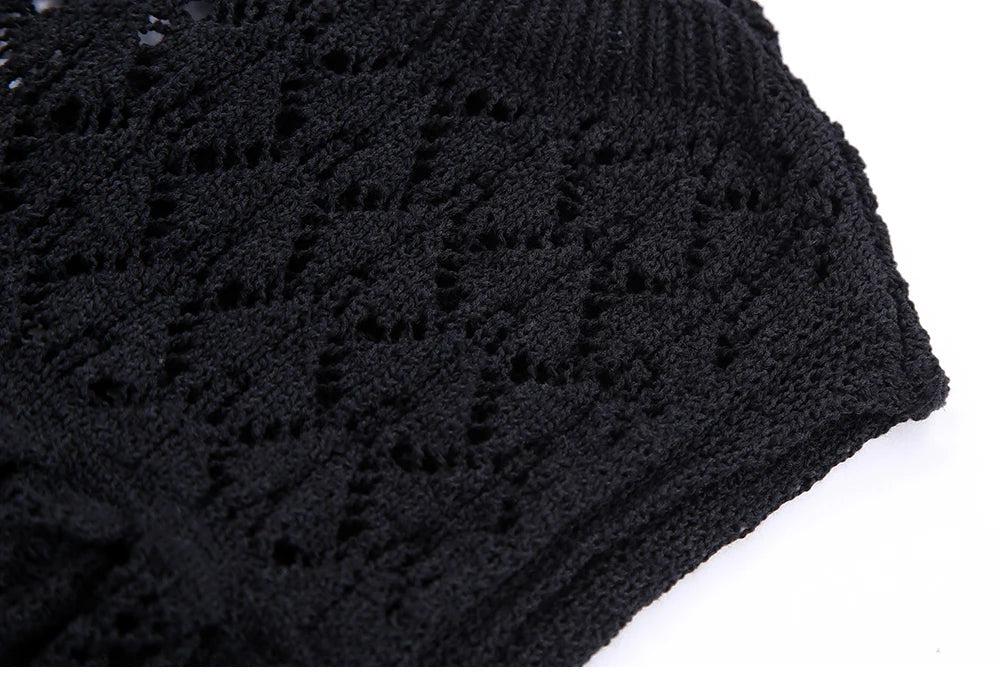 Knit Elegance Sleeveless Top & Skirt Set – Timeless Summer Charm