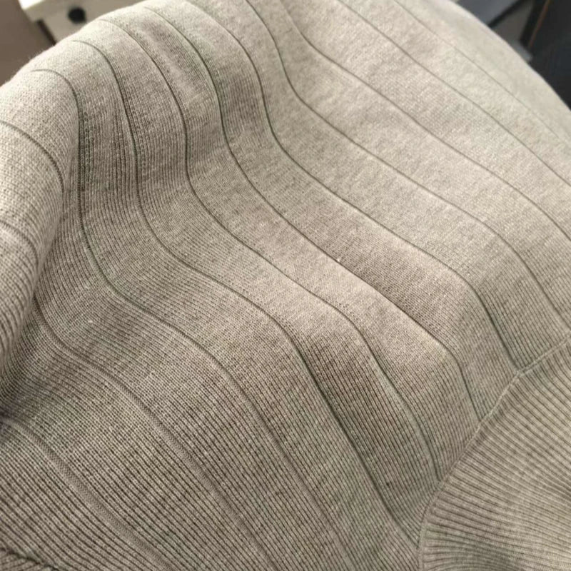 REALEFT Autumn Winter 2 Pieces White Women's Sets Knitted Tracksuit Turtleneck Sweater and Straight Jogging Pant Suits 2023 New