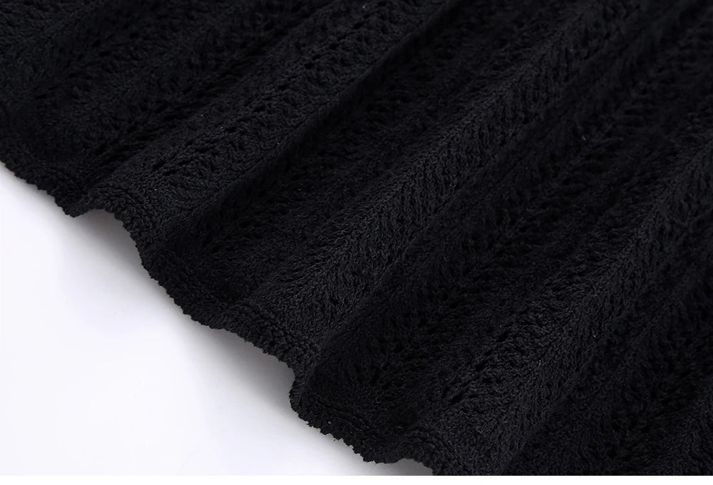 Knit Elegance Sleeveless Top &amp; Skirt Set – Timeless Summer Charm