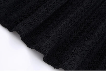 Knit Elegance Sleeveless Top &amp; Skirt Set – Timeless Summer Charm