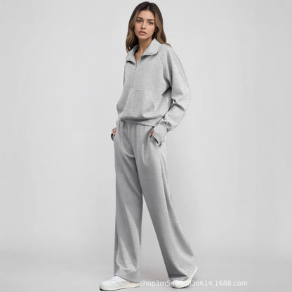 City-Ready Half-Zip Knit Ensemble