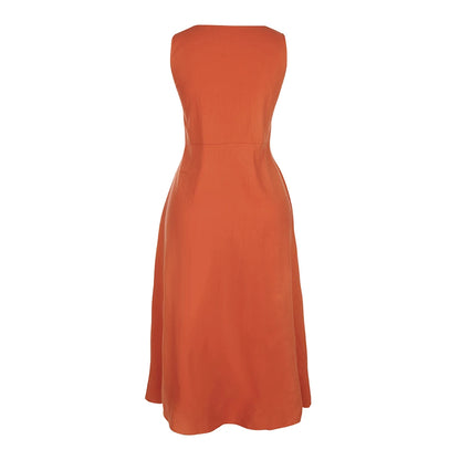 Sleeveless Linen Maxi Dress with Pockets – Vohran