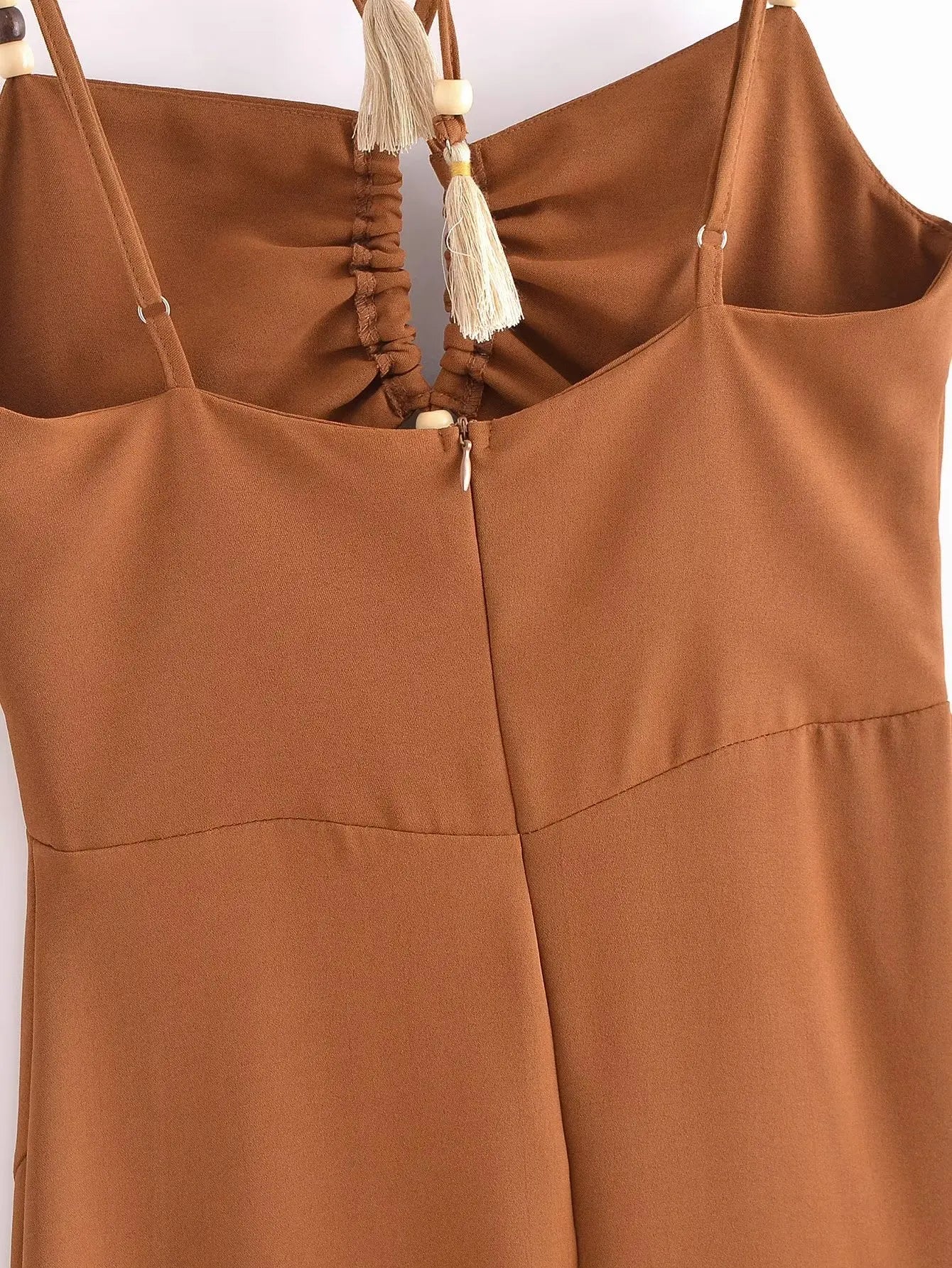 Strappy Maxi Dress with Front Cut-Out