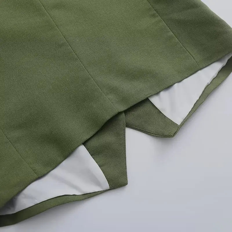 Tailored Vest & Shorts Ensemble