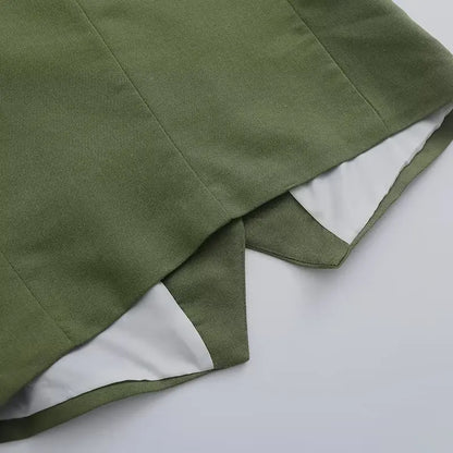 Tailored Vest & Shorts Ensemble