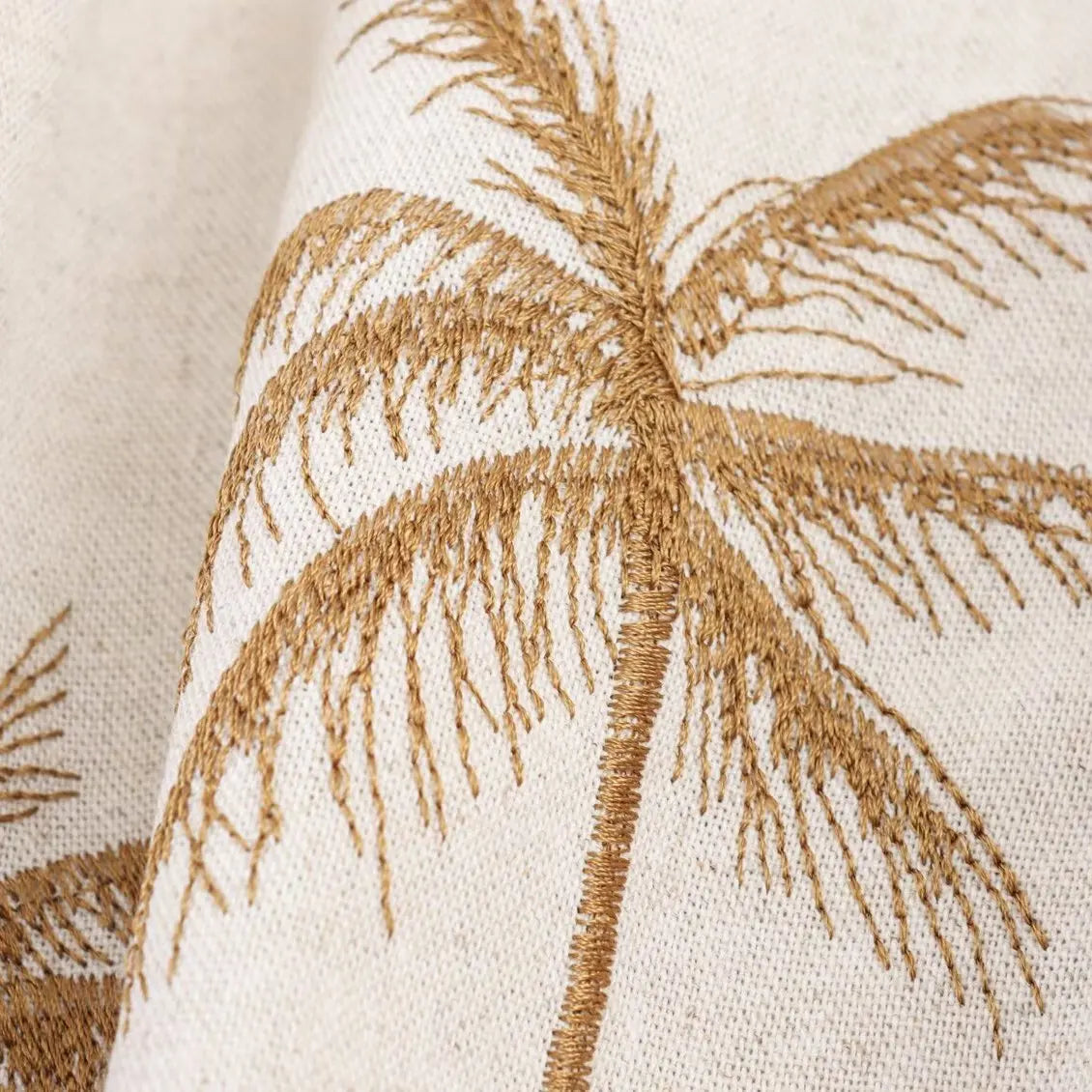 Sleeveless Halter Neck Maxi Dress with Palm Print – Vohran