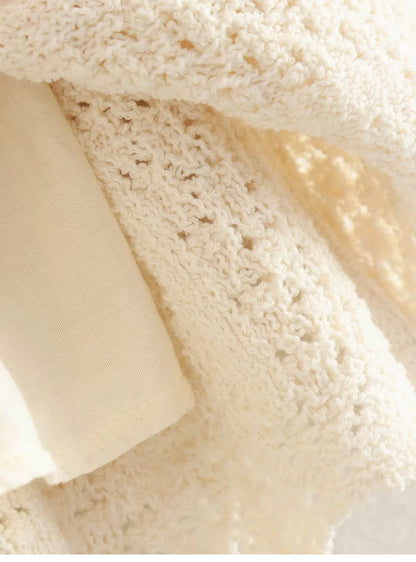 Knit Elegance Sleeveless Top &amp; Skirt Set – Timeless Summer Charm