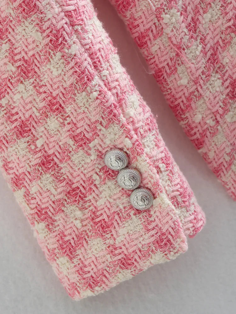 Heritage Tweed Double-Breasted Blazer