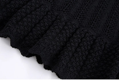 Knit Elegance Sleeveless Top &amp; Skirt Set – Timeless Summer Charm