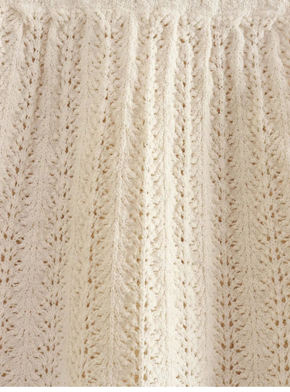 Knit Elegance Sleeveless Top &amp; Skirt Set – Timeless Summer Charm