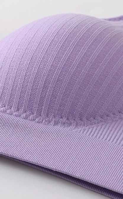 Seamless Bra Set with High-Waist Thong