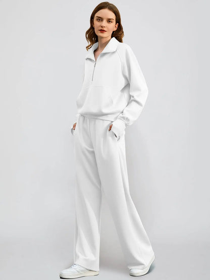 City-Ready Half-Zip Knit Ensemble