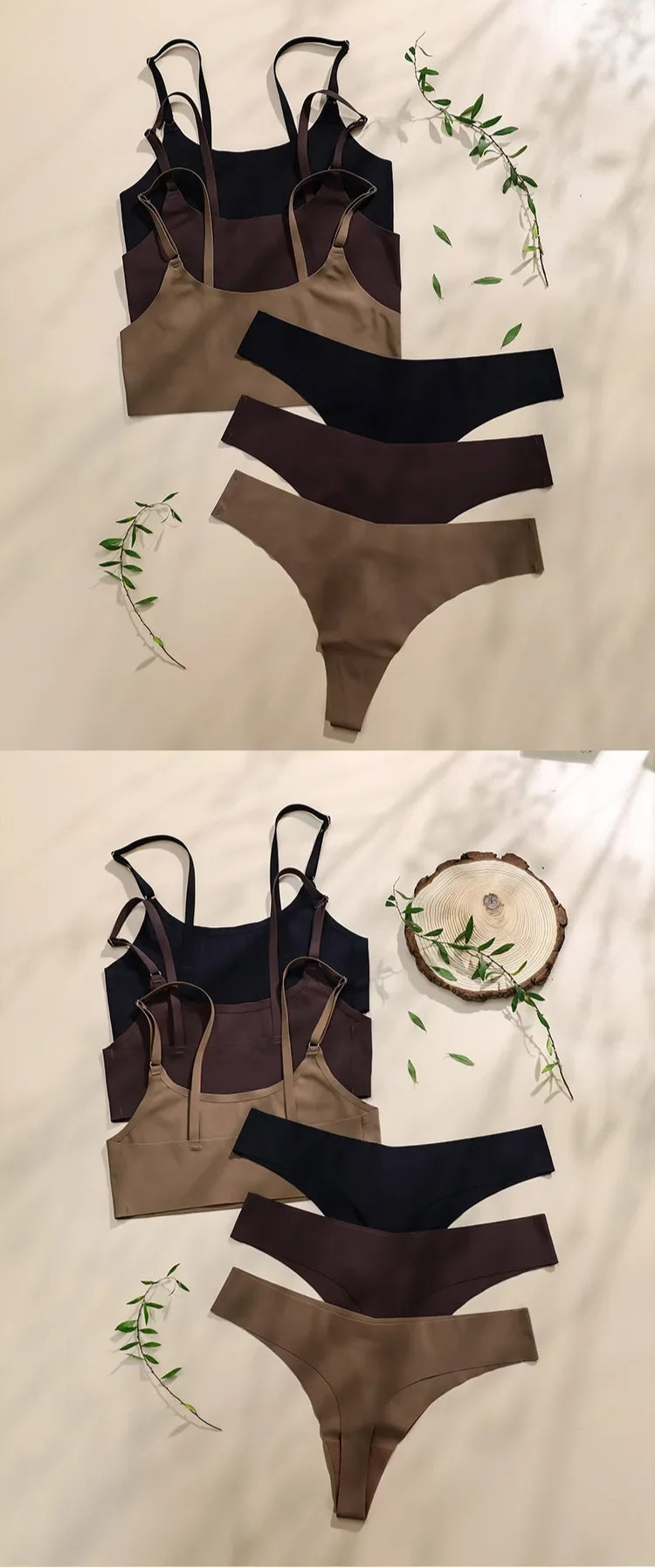 Ice Silk Seamless Wireless Lingerie Set