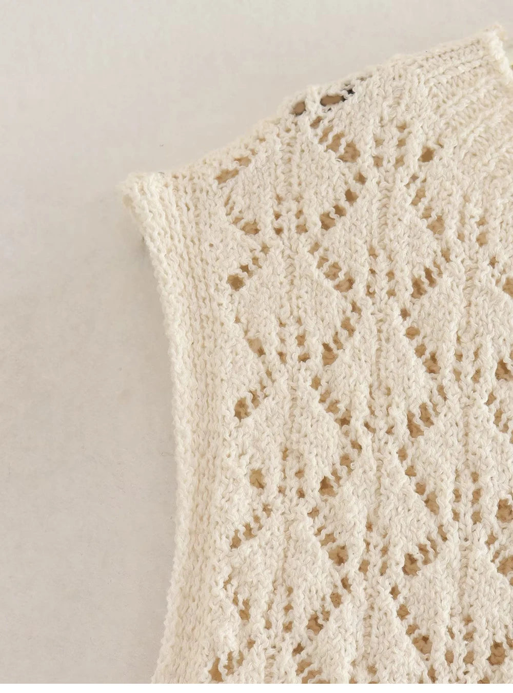 Knit Elegance Sleeveless Top &amp; Skirt Set – Timeless Summer Charm