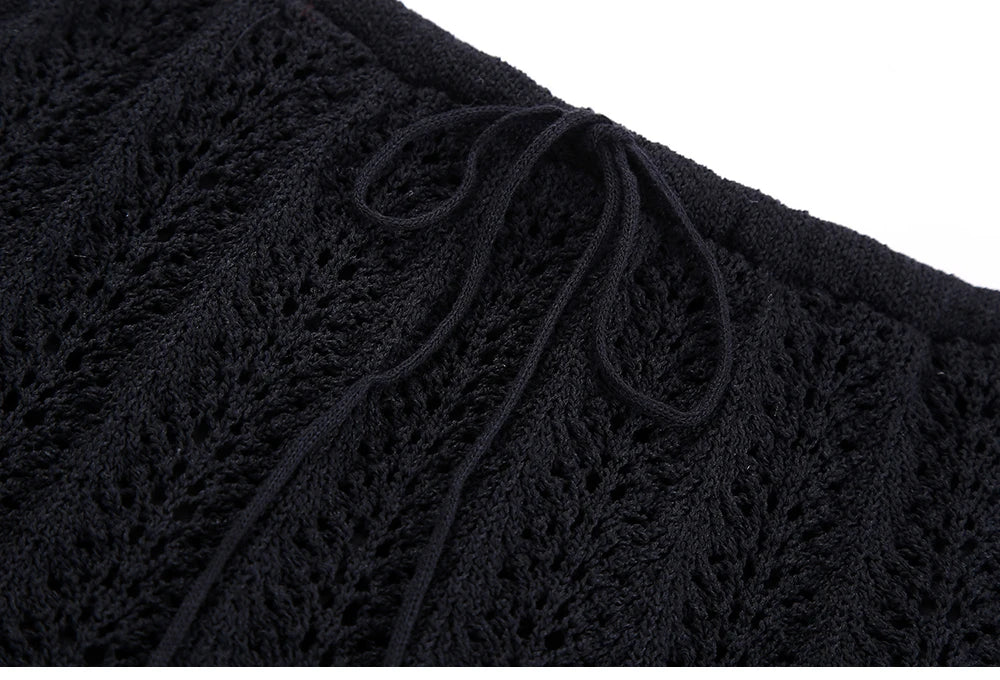 Knit Elegance Sleeveless Top &amp; Skirt Set – Timeless Summer Charm