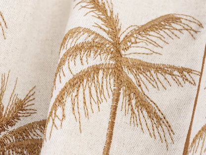 Sleeveless Halter Neck Maxi Dress with Palm Print – Vohran