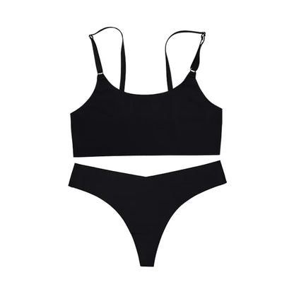 Ice Silk Seamless Wireless Lingerie Set