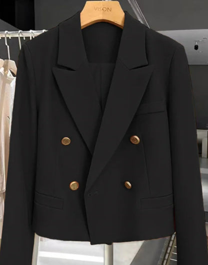 Sculpted Cropped Blazer