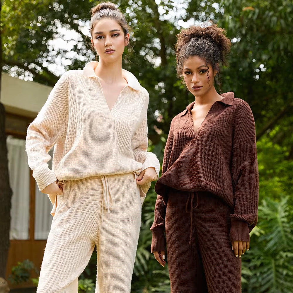 Soft Knit Two-Piece Loungewear Set