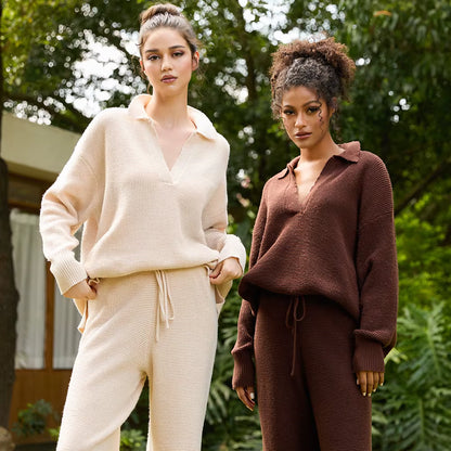 Soft Knit Two-Piece Loungewear Set