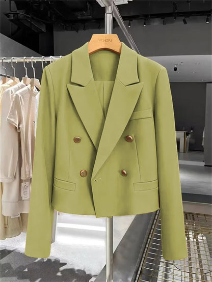 Sculpted Cropped Blazer