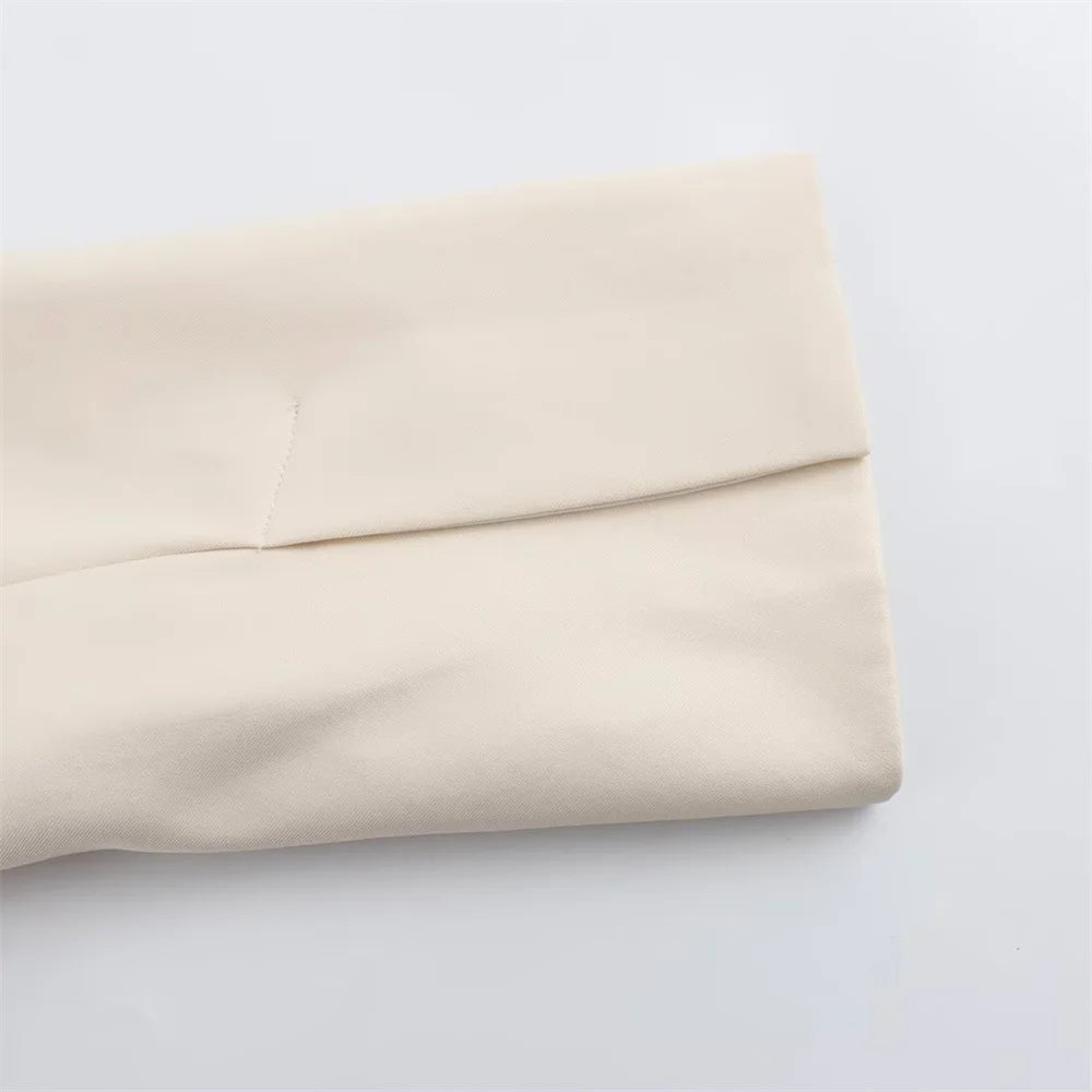 Minimalist Classic Two-Button Blazer