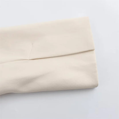 Minimalist Classic Two-Button Blazer