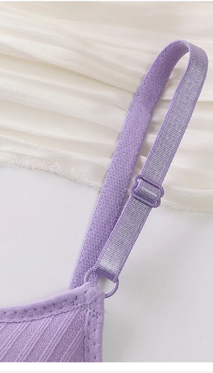 Seamless Bra Set with High-Waist Thong