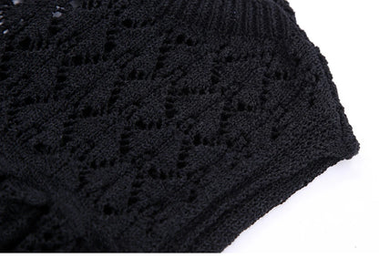 Knit Elegance Sleeveless Top &amp; Skirt Set – Timeless Summer Charm