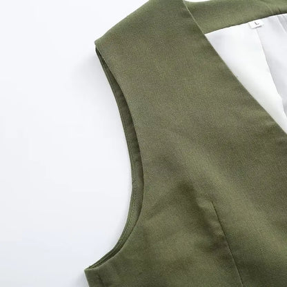 Tailored Vest & Shorts Ensemble