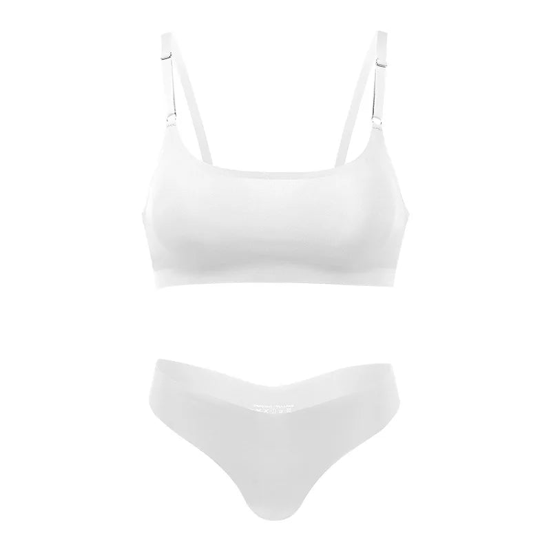 Ice Silk Seamless Wireless Lingerie Set