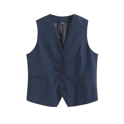 Tailored Vest & Shorts Ensemble