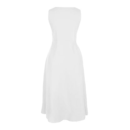 Sleeveless Linen Maxi Dress with Pockets – Vohran