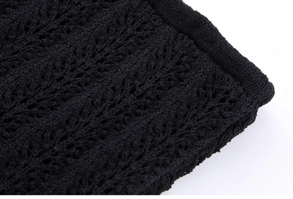 Knit Elegance Sleeveless Top &amp; Skirt Set – Timeless Summer Charm