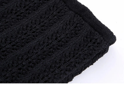 Knit Elegance Sleeveless Top &amp; Skirt Set – Timeless Summer Charm