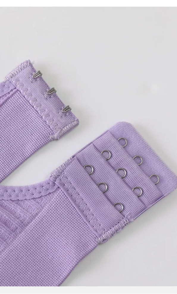 Seamless Bra Set with High-Waist Thong