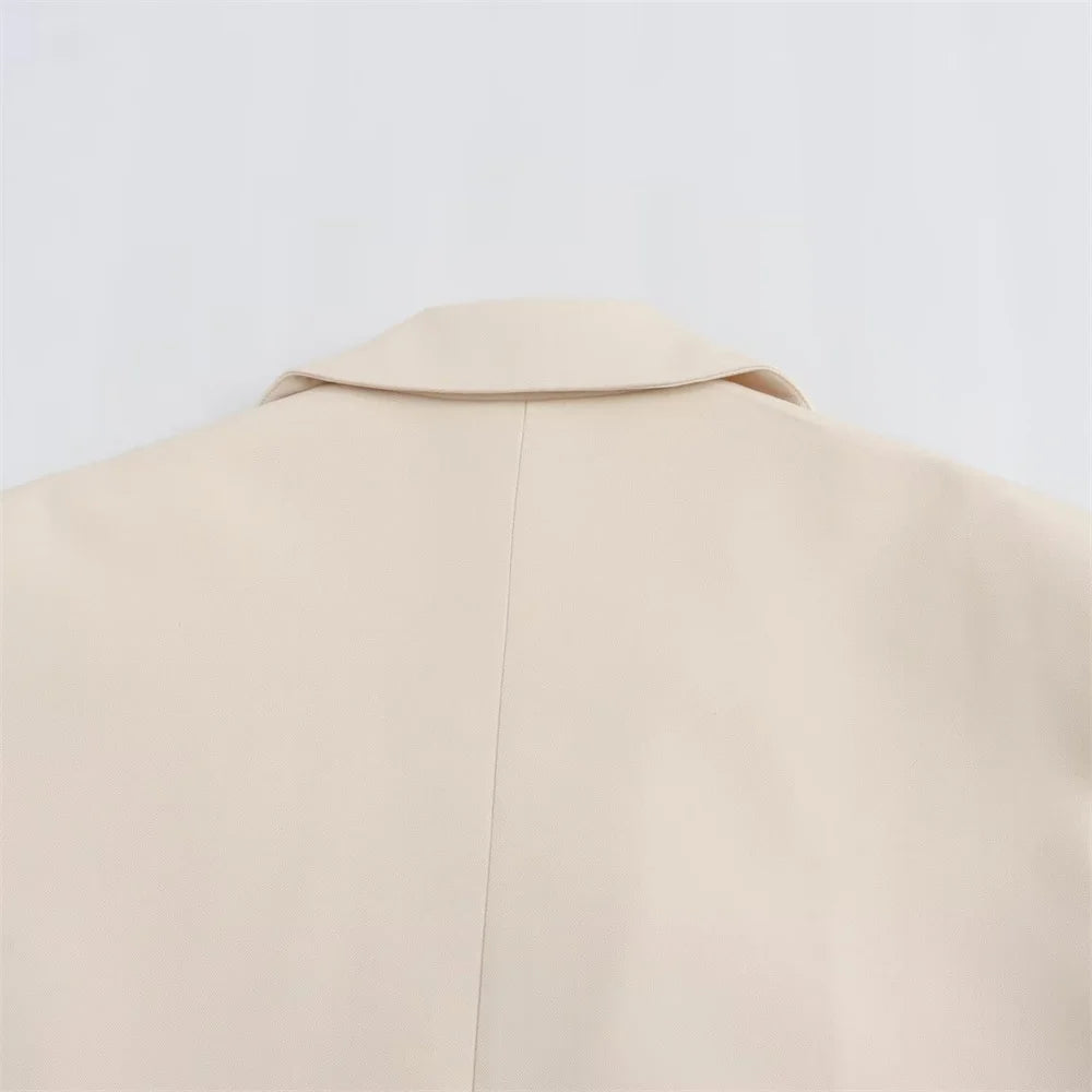 Minimalist Classic Two-Button Blazer