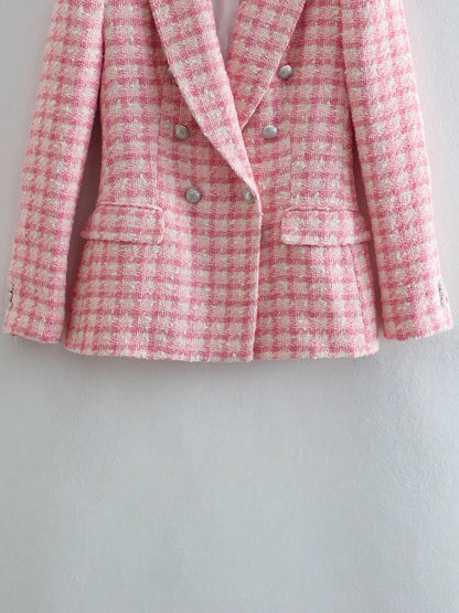 Heritage Tweed Double-Breasted Blazer