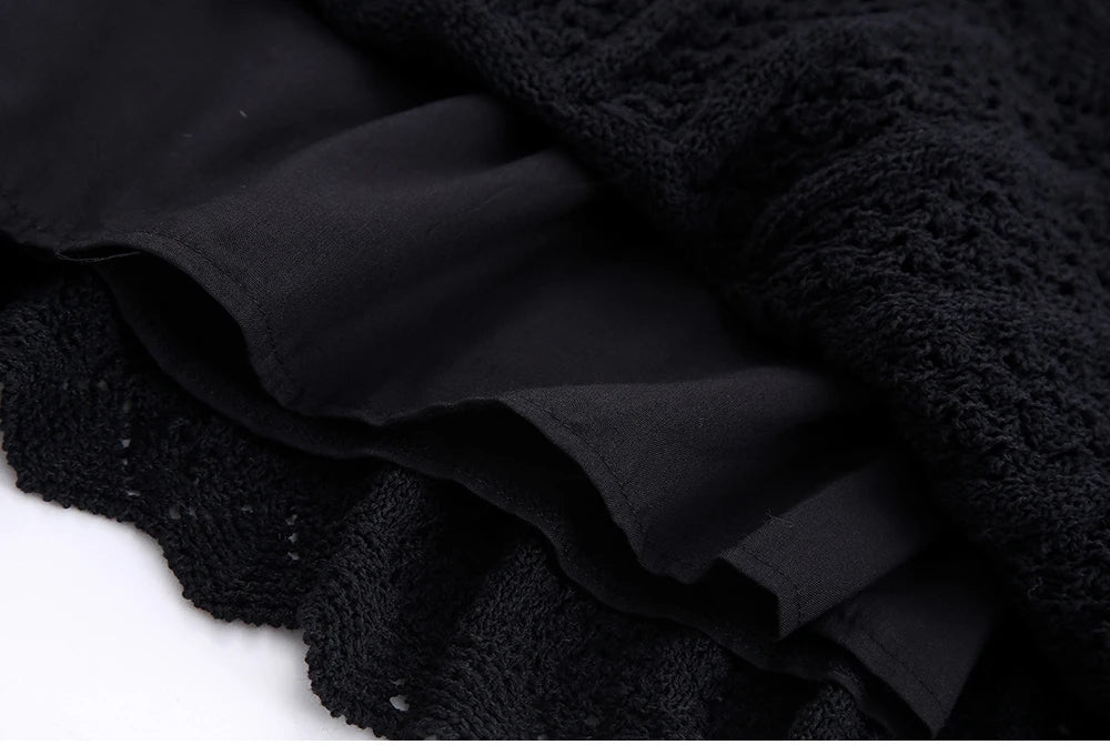 Knit Elegance Sleeveless Top &amp; Skirt Set – Timeless Summer Charm