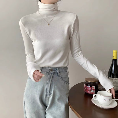 Elegant Turtleneck Knit Pullover