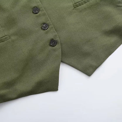 Tailored Vest & Shorts Ensemble