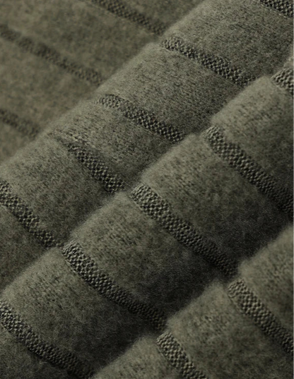 Flare Knit Mock-Neck Dress – Vohran