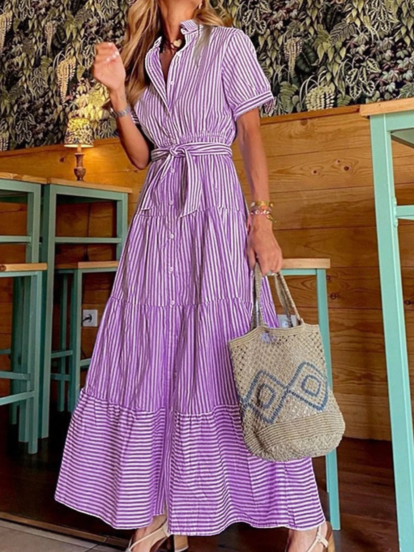 Striped Maxi Dress