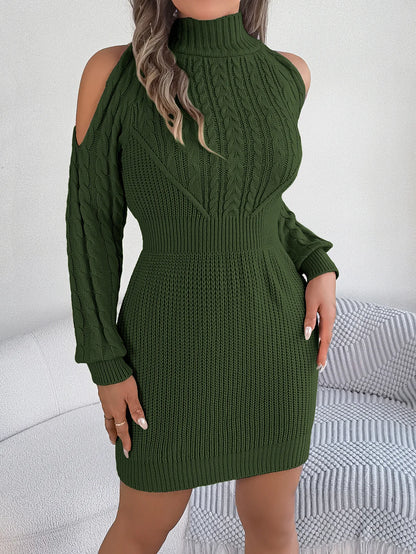 Shoulder Cut-Out Knit Bodycon Dress – Vohran