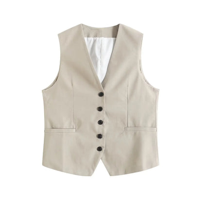 Tailored Vest & Shorts Ensemble