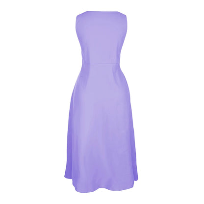 Sleeveless Linen Maxi Dress with Pockets – Vohran