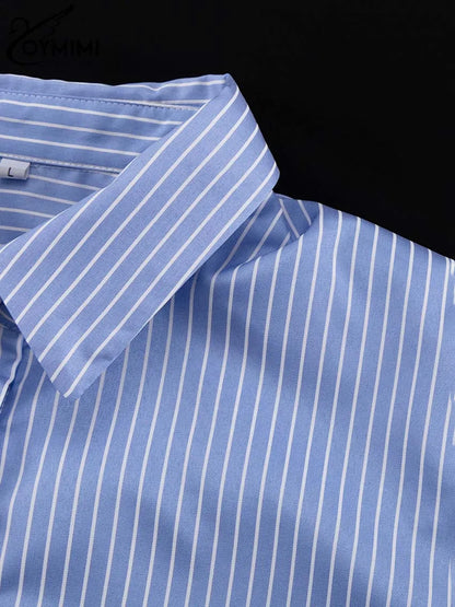 Elegant Striped Crop Top & Pleated Skirt Set